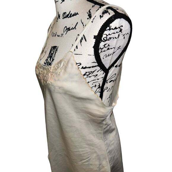 DEENA Vintage Nightgown Womens Medium‎ Babydoll Lace Straps USA Made Ivory Lace - Picture 4 of 8